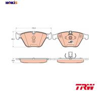 TRW Brake Pad Set GDB2021 for BMW 3, 5, 6, 7 Series & X1