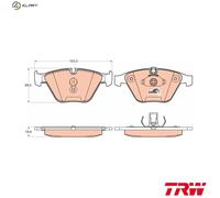 New Brake Pad Set, disc brake for BMW BMW (BRILLIANCE):3,5,6,7,X1 6794915