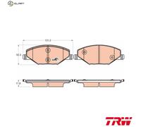 Brake pads GDB2027 TRW for SKODA VW