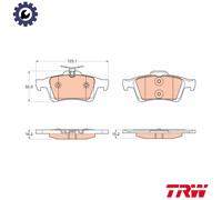 BRAKE PAD SET DISC BRAKE GDB2033 FOR FORD GRAND/C-MAX/Van FOCUS/III/Turnier 1.0L