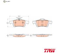 Brake pads GDB2033 TRW for FORD C-MAX II GRAND C-MAX FOCUS III Saloon FOCUS III