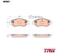 Brake pads GDB2039 TRW for FIAT PANDA PANDA Hatchback Van 500 500 C
