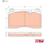 TRW GDB2048 Brake pad set