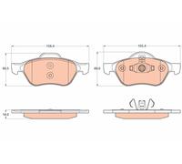 BRAKE PAD SET, DISC BRAKE GDB2053