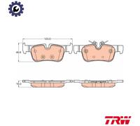 DISC BRAKE PADS SET FOR BMW MINI I3 I01 IB1P25B W20K06A B38 A15 A TRW