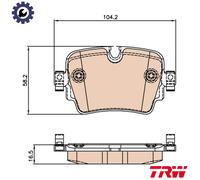 BRAKE PAD SET DISC BRAKE GDB2066 FOR JAGUAR PT204 2.0L 4cyl F-TYPE Convertible