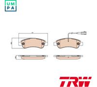 BRAKE PAD SET DISC BRAKE GDB2068 FOR FIAT DUCATO/Platform/Chassis/Bus/Van 2.2L