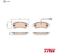 BRAKE PAD SET DISC BRAKE GDB2068 FOR PEUGEOT MANAGER/Bus/Van/Platform/Chassis