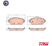 BRAKE PAD SET DISC BRAKE GDB2070 FOR MERCEDES-BENZ C-CLASS/T-Model/Convertible