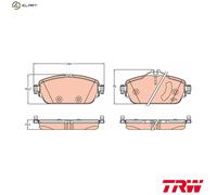 TRW Brake Pad Set GDB2070