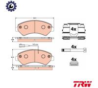 BRAKE PAD SET DISC BRAKE GDB2072 FOR PEUGEOT MANAGER/Platform/Chassis/Van/Bus