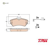 BRAKE PAD SET DISC BRAKE GDB2076 FOR MERCEDES-BENZ SPRINTER/35-t/Van/Bus/3-t
