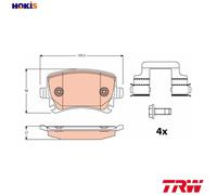 NEW DISC BRAKE PADS SET FOR VW SEAT GOLF V 1K1 CBRA BUB RABBIT V 1K1 TRW
