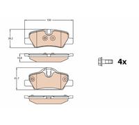 BRAKE PAD SET, DISC BRAKE GDB2088