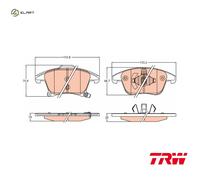 Brake Pads Set Front GDB2092 TRW 2014119 1860105 1917494 DG9C2K021ED DG9C2K021EE