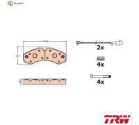 BRAKE PAD SET DISC BRAKE GDB2109 FOR IVECO CITY/Bus/DAILY F1CFL411F 3.0L 4cyl
