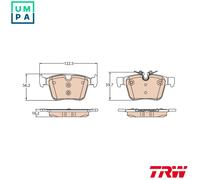 TRW GDB2110 Brake pad set