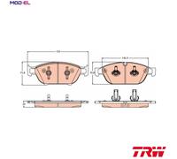 BRAKE PAD SET DISC BRAKE GDB2113 FOR AUDI A6/S6 A7/Sportback/S7 CDNB/CYPA 2.0L
