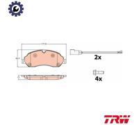 TRW Brake Pad Set GDB2117