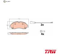 TRW Brake Pad Set GDB2117