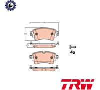 BRAKE PAD SET DISC BRAKE GDB2132 FOR AUDI Q5/Sportback/Van Q7 A6/C8/Allroad 2.0L