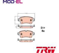 BRAKE PAD SET DISC BRAKE GDB2132 FOR AUDI Q5/Sportback/Van Q7 A6/C8/Allroad 2.0L