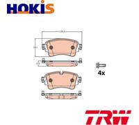 BRAKE PAD SET DISC BRAKE GDB2132 FOR AUDI Q5/Sportback/Van Q7 A6/C8/Allroad 2.0L