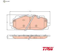 BRAKE PAD SET DISC BRAKE GDB2158 FOR AUDI Q7/Van/SUV CYMC/CYRB 2.0L 4cyl Q7 3.0L