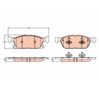 BRAKE PAD SET, DISC BRAKE GDB2167