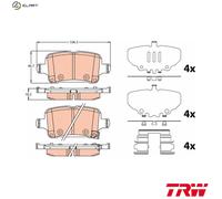 BRAKE PAD SET DISC BRAKE FOR OPEL INSIGNIA/Grand/Sport/Sports/Tourer/Country