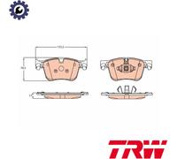 BRAKE PAD SET DISC BRAKE GDB2193 FOR PEUGEOT 5008/II/Van 3008/SUV 508/SW OPEL