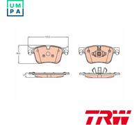 BRAKE PAD SET DISC BRAKE GDB2193 FOR PEUGEOT 5008/II/Van 3008/SUV 508/SW OPEL