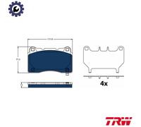 BRAKE PAD SET DISC BRAKE GDB2198BTE FOR TESLA MODEL/X
