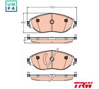 TRW Brake Pad Set GDB2219