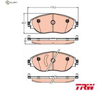 TRW Brake Pad Set GDB2219