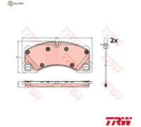 TRW GDB2243 Brake pad set