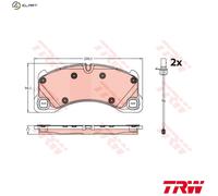 TRW GDB2243 Brake pad set