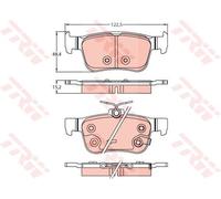 BRAKE PAD SET, DISC BRAKE GDB2256