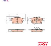 BRAKE PAD SET DISC BRAKE GDB2305 FOR FIAT 940 B7.000 1.4L 955A3/940C1.000 1.6L