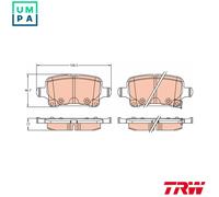 BRAKE PAD SET DISC BRAKE GDB2317 FOR OPEL AMPERA-E ASTRA/Van/Hatchback/Sports
