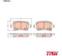 BRAKE PAD SET DISC BRAKE GDB2317 FOR OPEL AMPERA-E ASTRA/Van/Hatchback/Sports