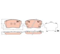 BRAKE PAD SET, DISC BRAKE GDB2329