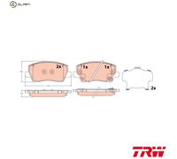 TRW GDB2329 Brake pad set