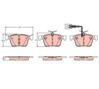 BRAKE PAD SET, DISC BRAKE GDB2358