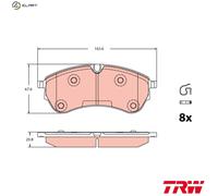 TRW GDB2362 Brake pad set