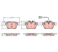BRAKE PAD SET, DISC BRAKE GDB2364
