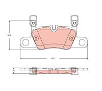 BRAKE PAD SET, DISC BRAKE GDB2369