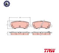 TRW GDB2388 Brake pad set