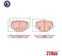 Brake pads GDB2395 TRW for MERCEDES-BENZ G-CLASS GLE GLE Coupe