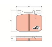 BRAKE PAD SET, DISC BRAKE GDB242